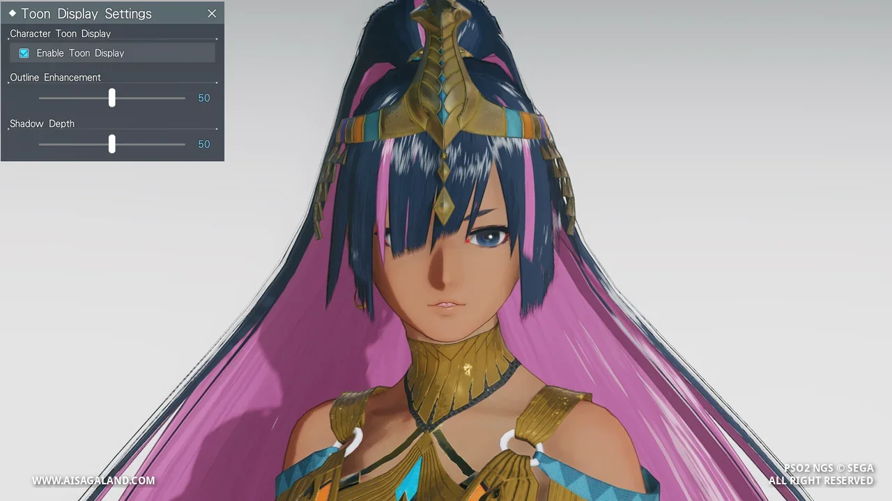 Shader character view